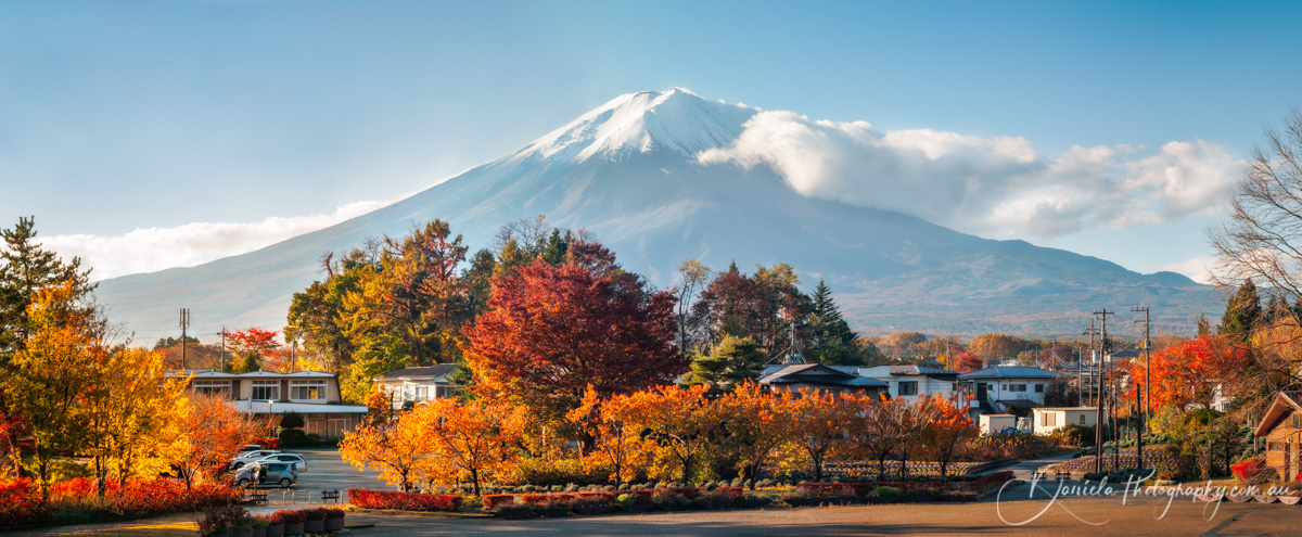 Mount Fuji Autumn Panorama Japan